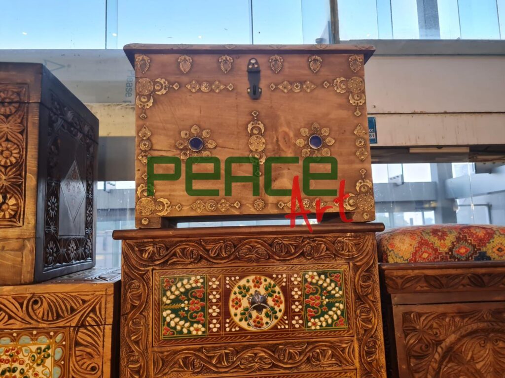 WoodenTreasureBox (19 inches wid, 13 height inches)