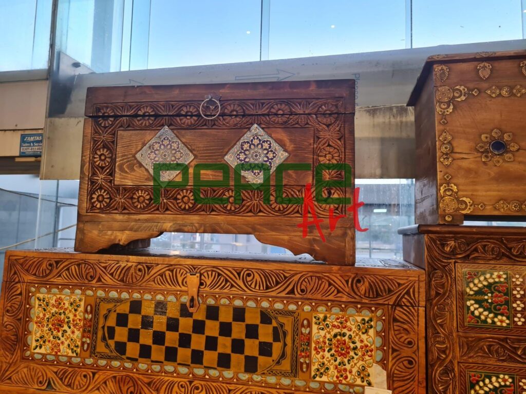 WoodenTreasureBox (19 inches wid, 13 height inches) (2)