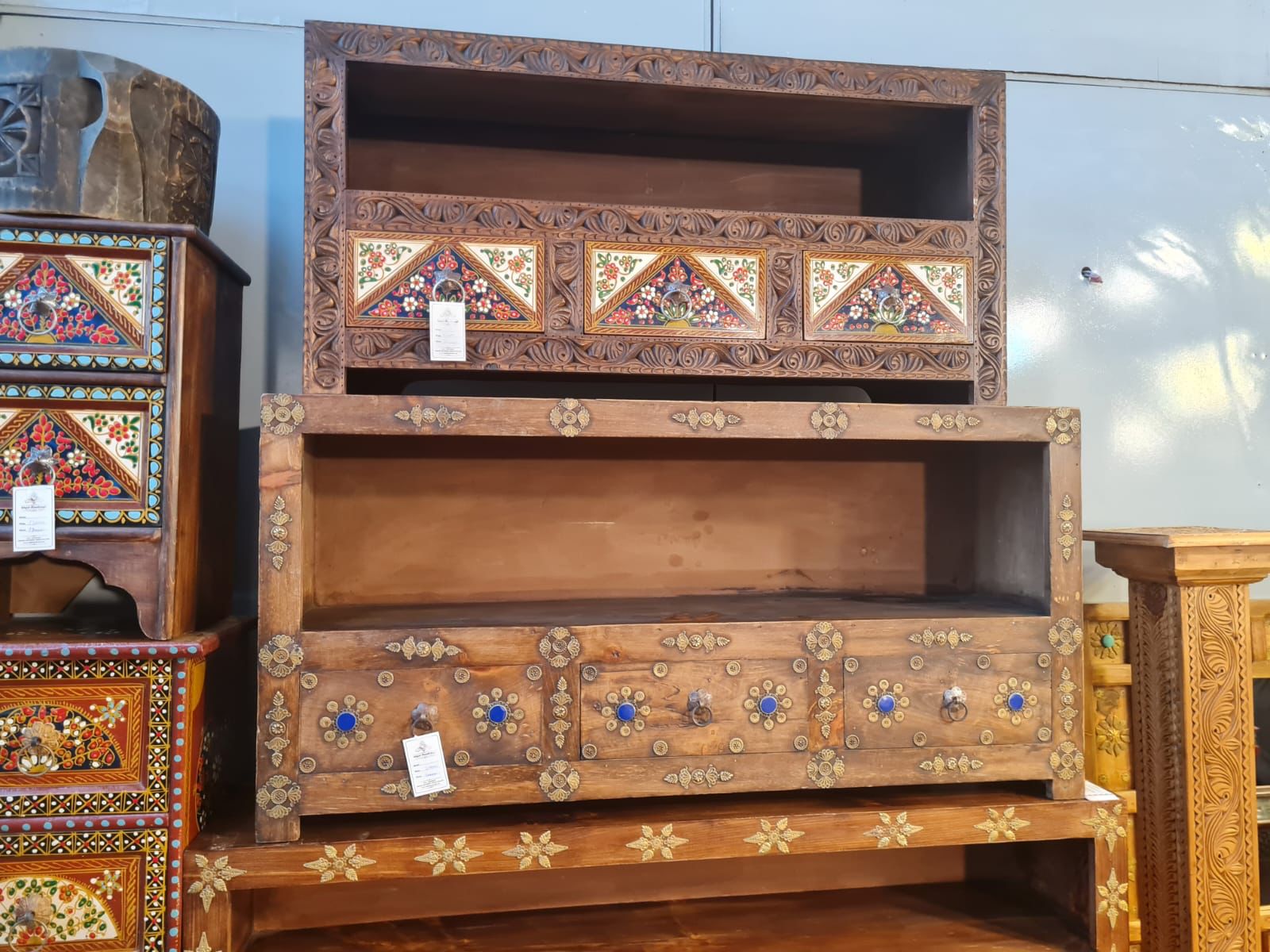 WoodenTV Trolley (54 inches wid, 30 height inches)